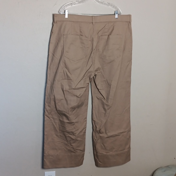 Universal Standard Tan Trousers Size Large 22-24 NWT - Picture 2 of 6